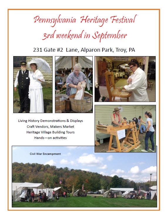 PA Heritage Festival Flyer